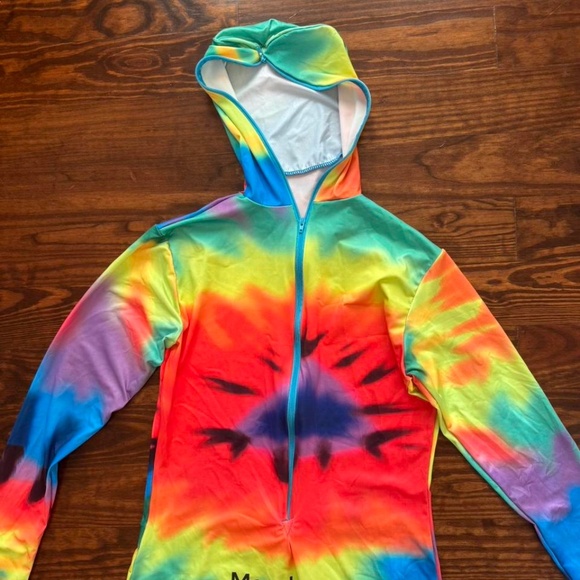 Rainbow Tie-Dye Onesie Morphsuit - Picture 3 of 4